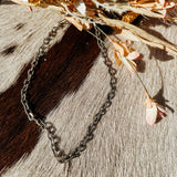 SS Smooth + Cable Alternating Necklace