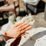 Turquoise Dainty Octagon Ring