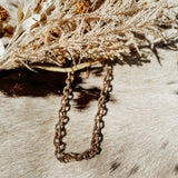 Hammered Gold Link Necklace
