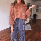 The Boho Current Navy Plaid Patchwork Pant
