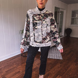 Camo Commander Lace Mix Jacket