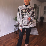 Camo Commander Lace Mix Jacket