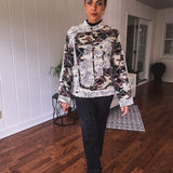 Camo Commander Lace Mix Jacket