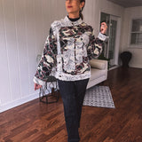 Camo Commander Lace Mix Jacket