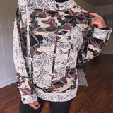 Camo Commander Lace Mix Jacket