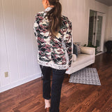 Camo Commander Lace Mix Jacket