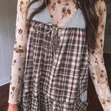 Wanderlust in Check Romper