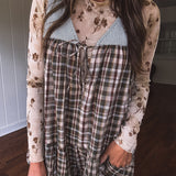 Wanderlust in Check Romper