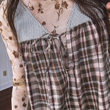 Wanderlust in Check Romper