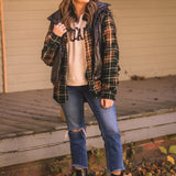 Hunter Green Harvest Distressed Flannel
