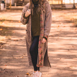 Brown Mineral Wash Paint Splatter Starburst Jacket