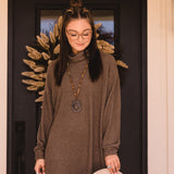 Hacci Cowl Neck Dress