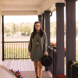 Hacci Cowl Neck Dress