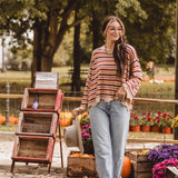 Desert Sunset Stripe Knit L/S