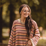 Desert Sunset Stripe Knit L/S