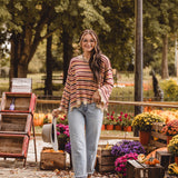Desert Sunset Stripe Knit L/S