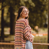 Desert Sunset Stripe Knit L/S