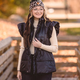 Green Camo Pom Hat with Leo Trim