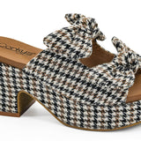 Put A Bow On It | Black Tan Houndstooth