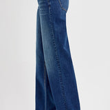 Dark Wash Wide Baggy Denim | High Rise