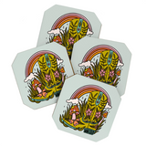Cowgirl Boot Coaster Set