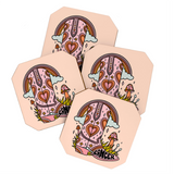 Cowgirl Boot Coaster Set