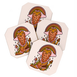 Cowgirl Boot Coaster Set