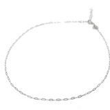 TSK Mini Paperclip Chain Necklace