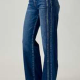 Dark Mid Rise Straight Jean