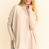 Cozy Loose Fit Turtleneck Pullover