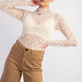 Lace Trellis Sheer Mesh