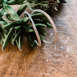 Hammered Look Thick Hoop