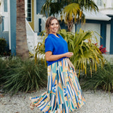 Abstract Print Palazzo Pants