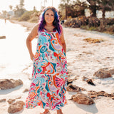 Let's Salsa Maxi Dress with Adjustable Straps