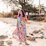 Let's Salsa Maxi Dress with Adjustable Straps