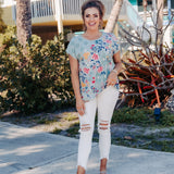 Exhilaration High Rise Button Skinny
