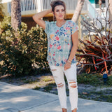 Exhilaration High Rise Button Skinny