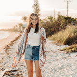 High Rise Two Tone Shorts