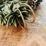 Hammered Look Thick Hoop