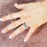 Howlite Square Ring