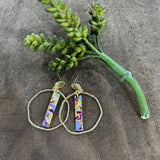 Pink Sky Stick Hoops