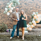 Hunter Green One Shoulder Statement Dress