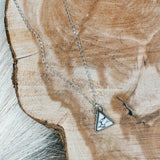 Howlite Triangle Necklace