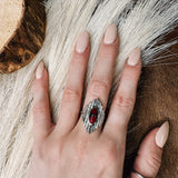 Genuine SS Aztec Stacker Ring