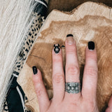 Triple Concho SS Ring