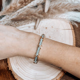 Pave Faux Diamond Crossback Bangle