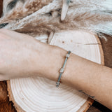 Silver Rope Triple Cylinder Bracelet