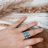 Triple Stone Twist Ring