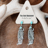 Stamped Cutout Floral Post Earring