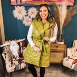 Green Chic Puffer Vest